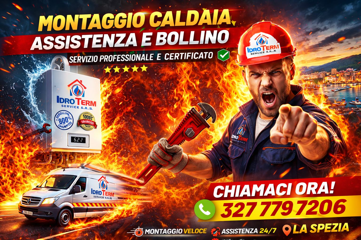 Montaggio Caldaia Assistenza, Bollino e Ispezione Canne Fumarie a La Spezia